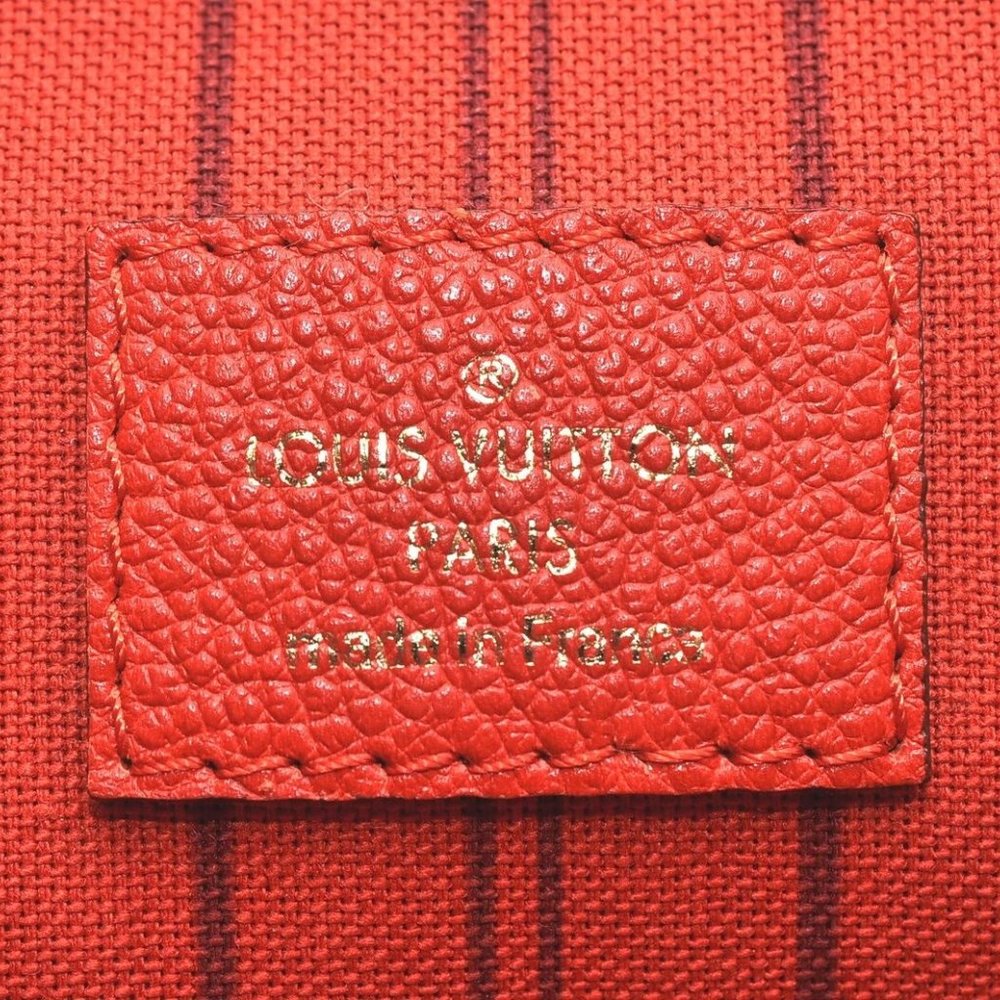 Citadine PM Empreinte Leather Red Shoulder Bag - Picture 6 of 9